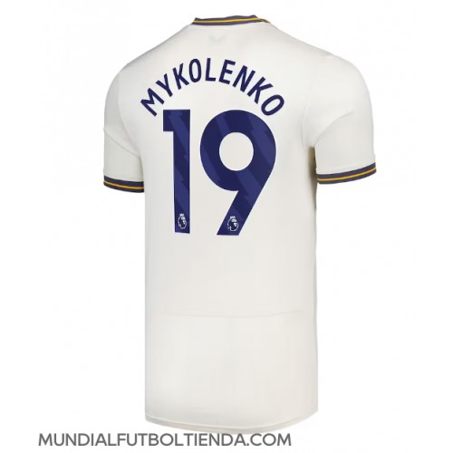 Camiseta Everton Vitaliy Mykolenko #19 Tercera Equipación Replica 2024-25 mangas cortas